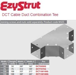 METAL DUCT COMBINATION TEE 150X100MM GAL