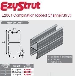 STRUT PLN DOUBLE 41X41 L/DUTY G/BOND 6M