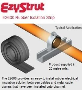 RUBBER ISOLATION STRIP 20MTR ROLL