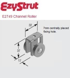 CHANNEL TROLLEY SINGLE WHEELS Z/P