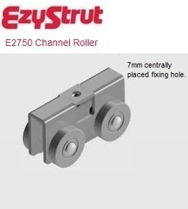 BRACKET CHANNEL TROLLEY DBL WHEEL ZINC