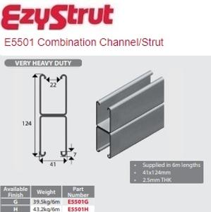 STRUT DOUBLE 62X41 H/DUTY HDG 6MTR