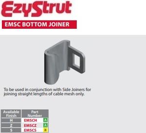 EZYMESH BOTTOM JOINER ZINC PLATED