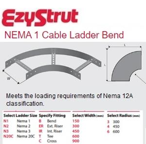 CABLE LADDER BEND NEMA 1 300 300R ALUMIN