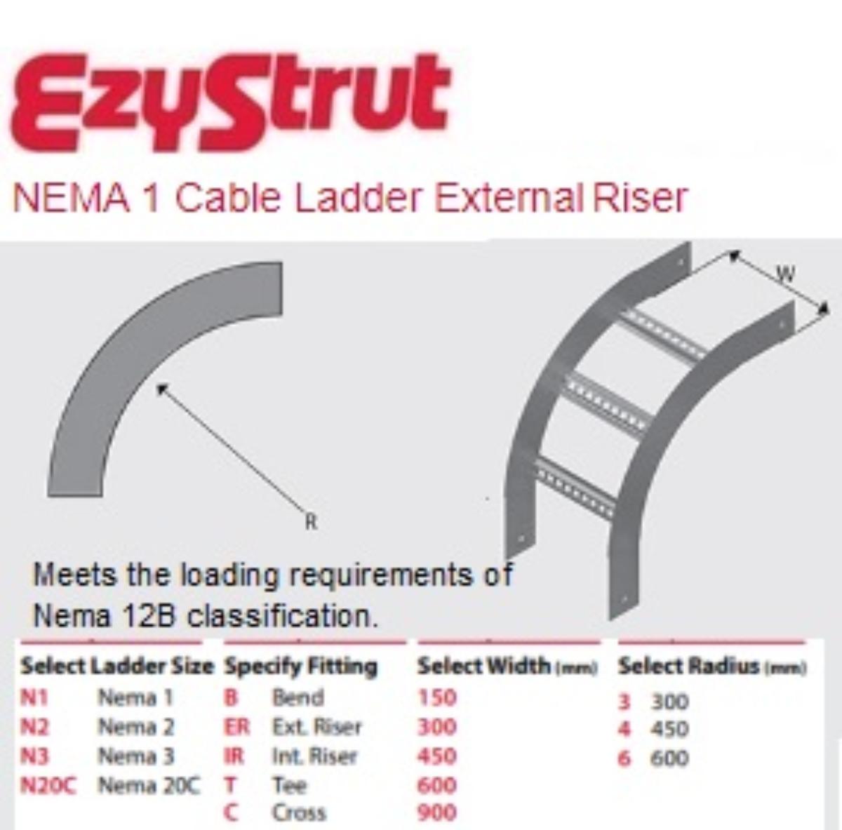 NEMA 1 EXT RISER 150MM 300R ALUMINIUM