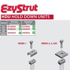 NEMA 1 2&3 HOLD DOWN UNIT ALUMINIUM