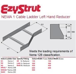 NEMA 1 LEFT HAND REDUCER 450-150MM HDG