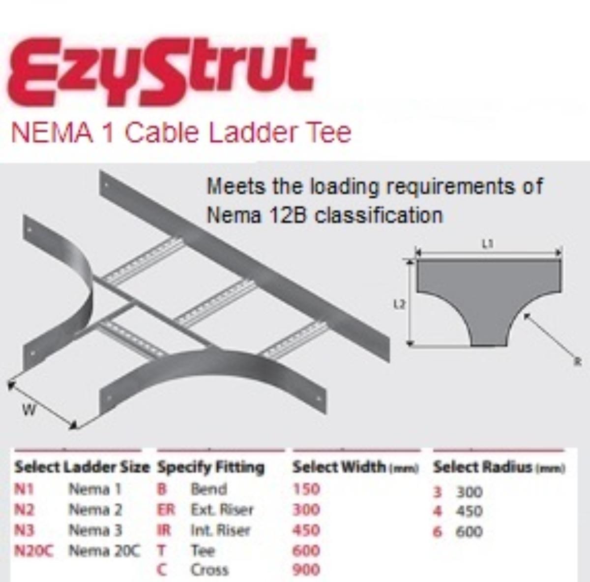 CABLE LADDER TEE NEMA 1 150 300R ALUMINI