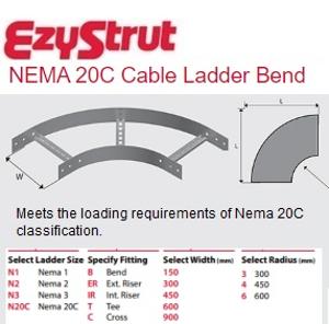 NEMA 20C BEND 150MM 450MM RADIUS HDG