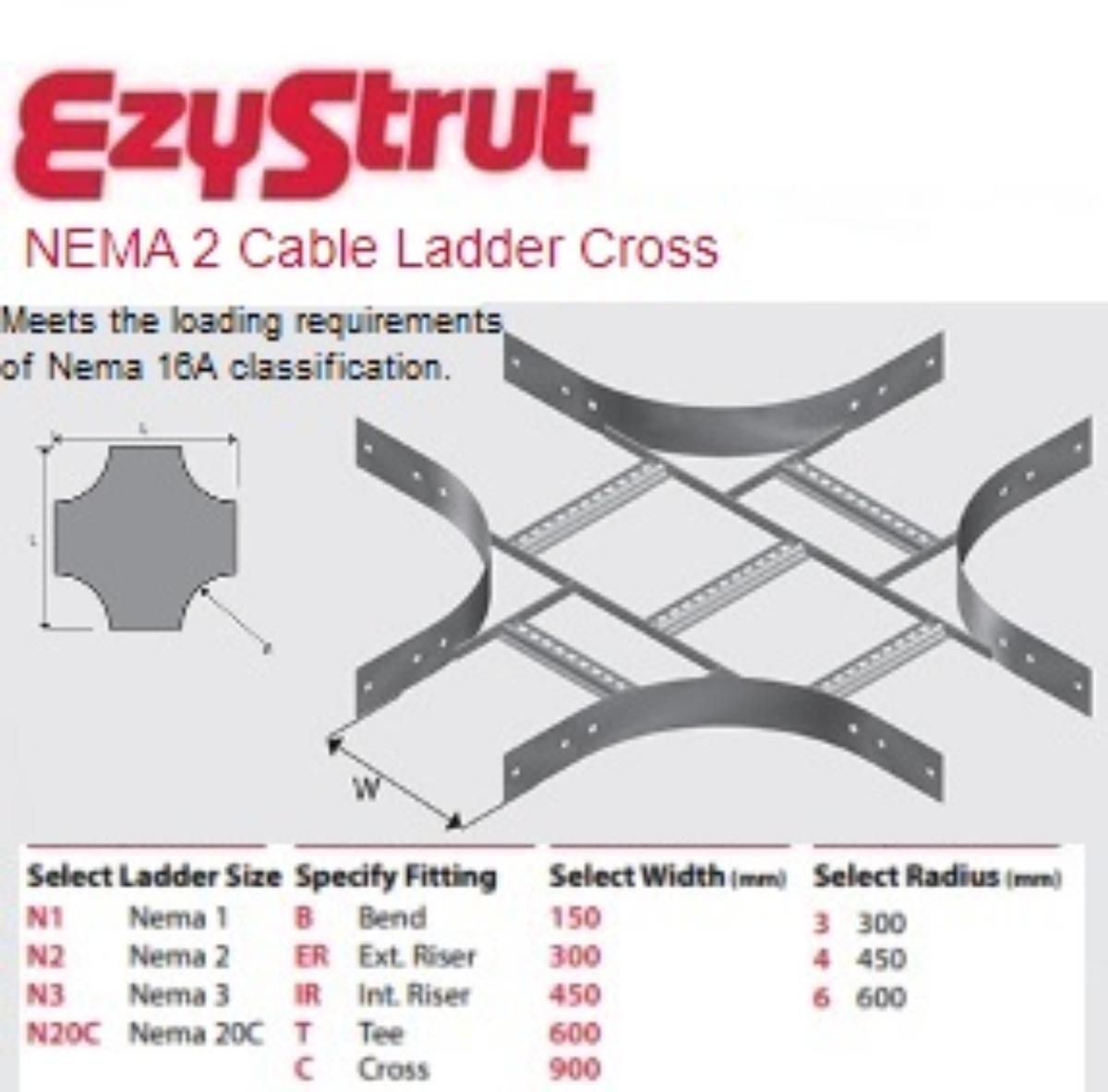 NEMA 2 CROSS 300MM 450 RAD HDG