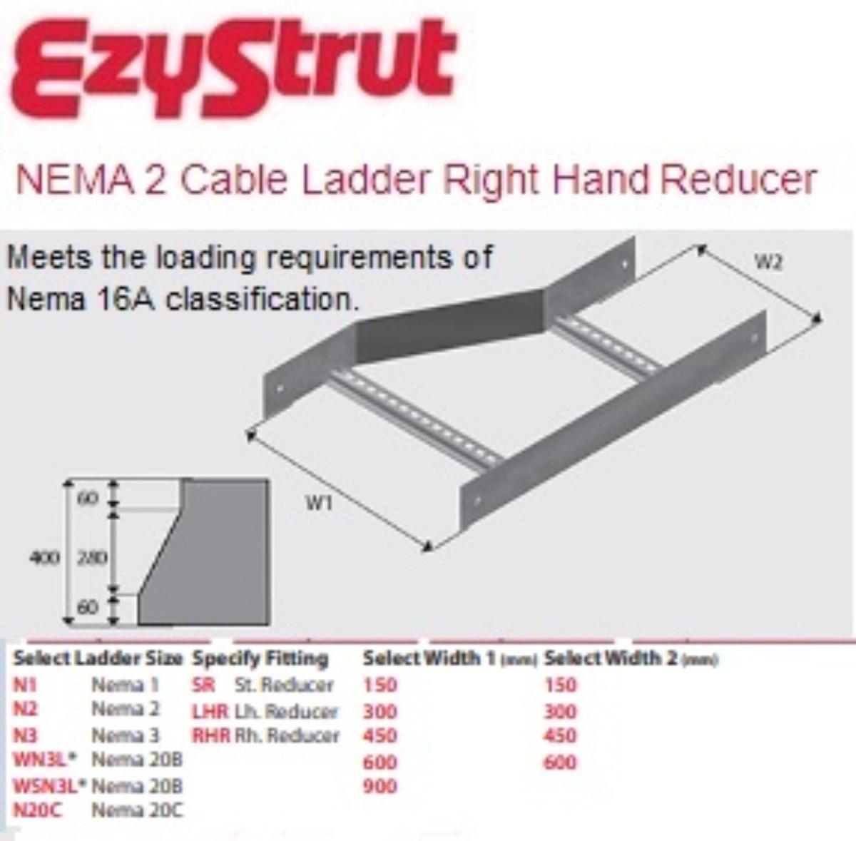 NEMA 2 RIGHT HAND REDUCER 450-150MM HDG