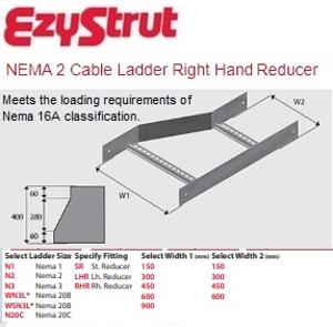 NEMA 2 RIGHT HAND REDUCER 600-300MM HDG