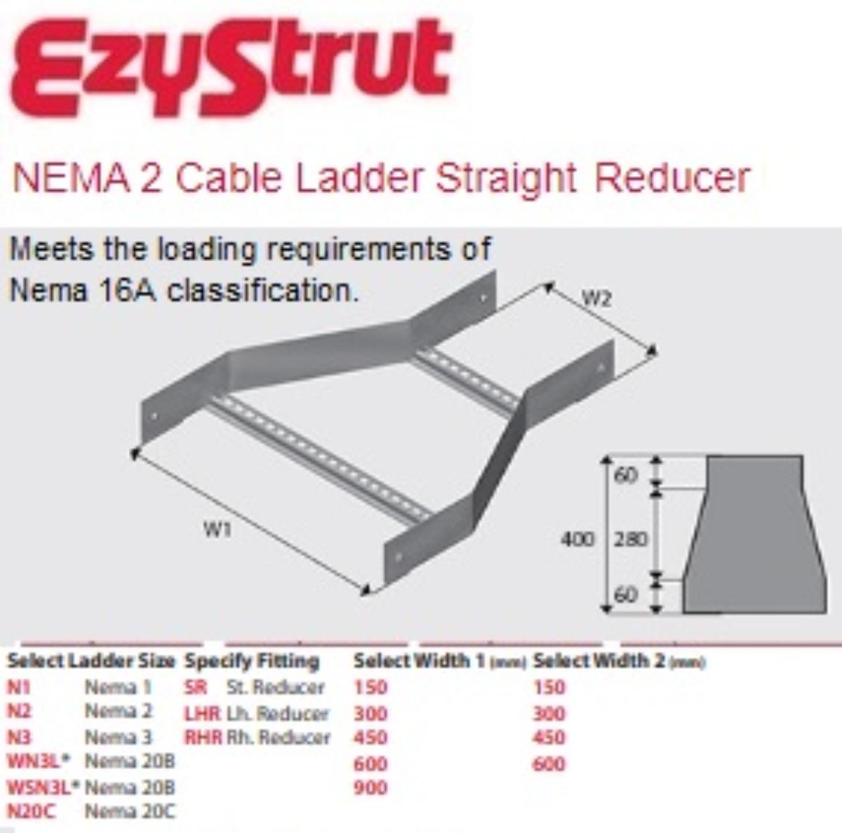 NEMA 2 STRAIGHT REDUCER 450-150MM HDG