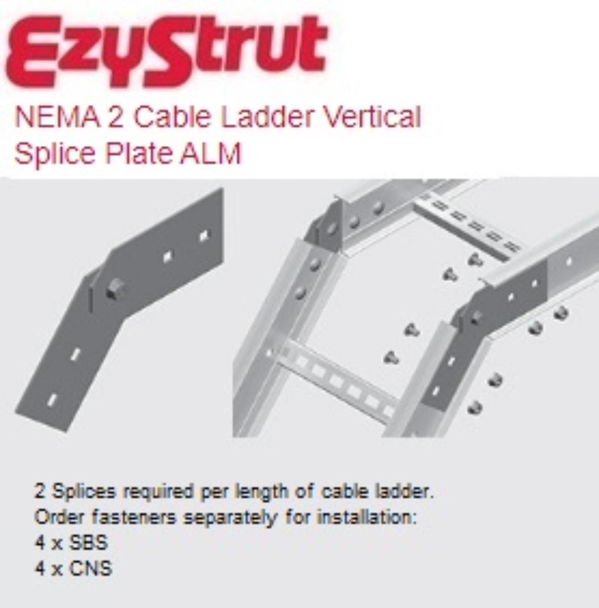 NEMA 2 VERTICAL SPLICE PLATE ALUMINIUM