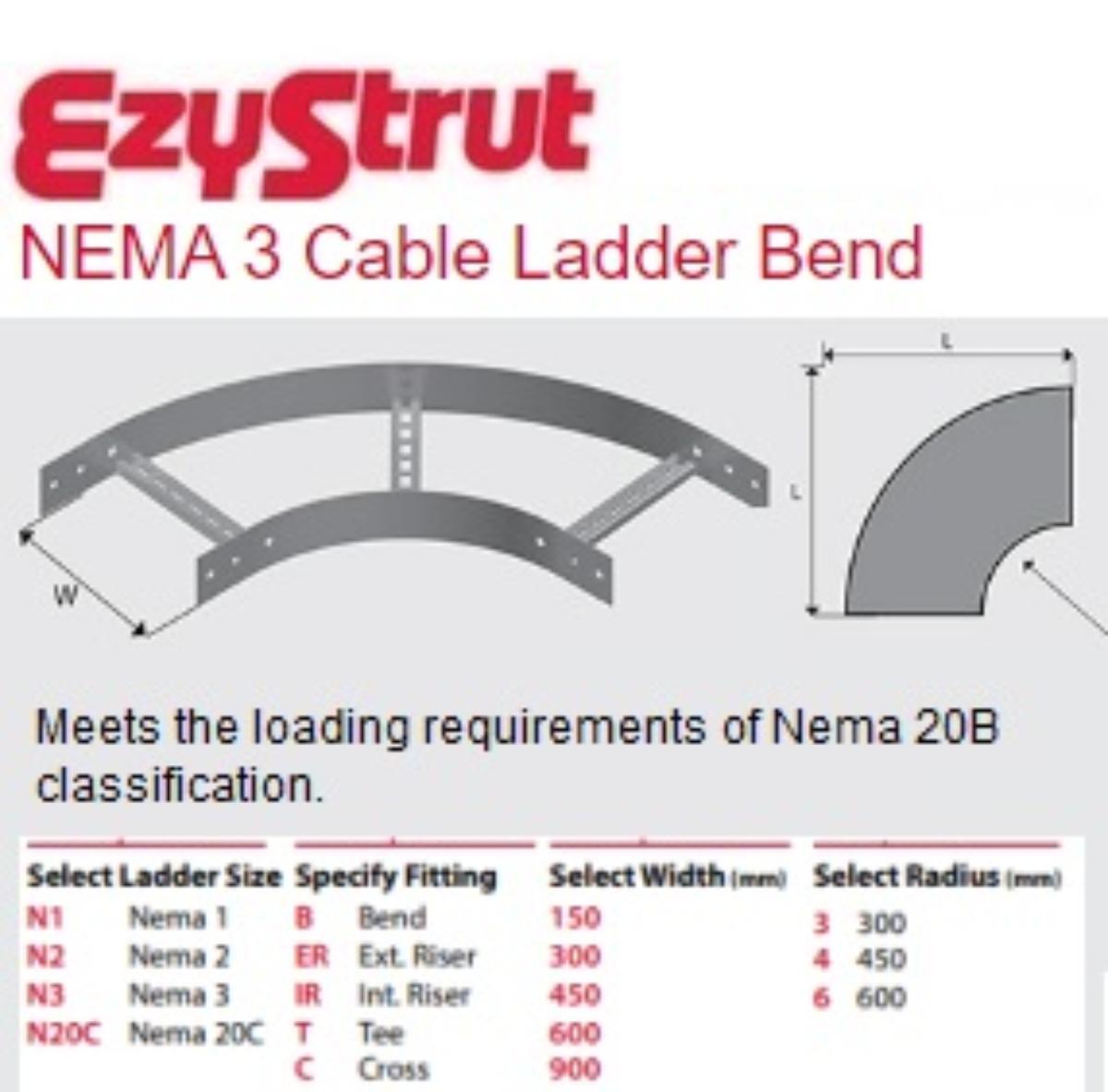 NEMA 3 BEND 150MM 300 RAD ALUMINIUM