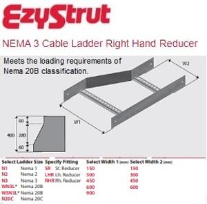 NEMA 3 RIGHT HAND REDUCER 600-300MM HDG