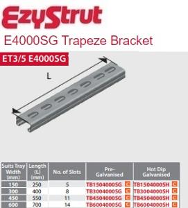 ET3/5 E4000 TRAPEZE BRACKET 150 HDG 263M