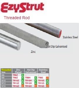 THREADED ROD M16 3MTRS ZINC PLATED