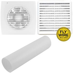 EXHAUST FAN KIT WALL DOM SERIES 150MM EXHAUST FAN KIT WALL DOM SERIES 150MM