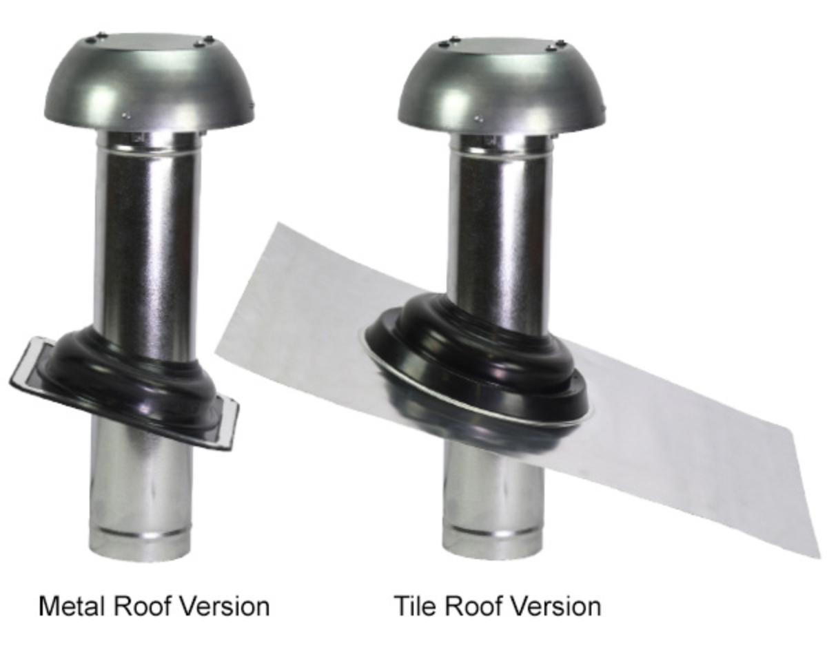 THRU ROOF EX/FAN METAL 4P 200MM TILE