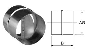 IN-LINE BACK DRAFT DAMPER 315MM IN-LINE BACK DRAFT DAMPER 315MM