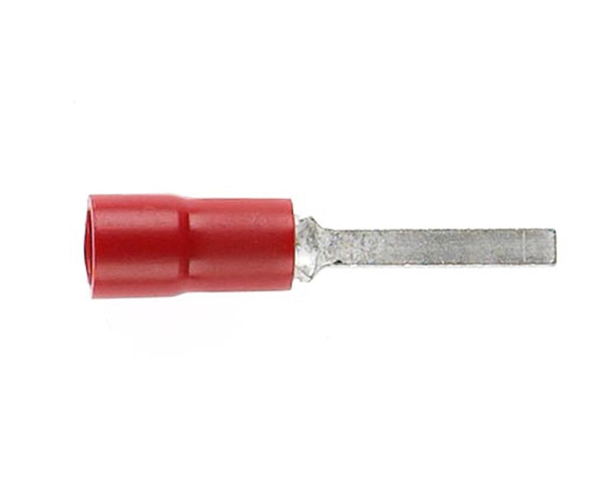 INSUL 2MM FLAT BLADE TERM D/G RED 100PK