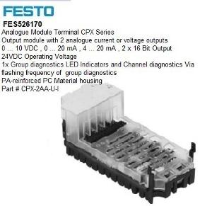 ANALOG MODULE CPX-2AA-U-I FOR MODULAR ANALOG MODULE CPX-2AA-U-I FOR MODULAR