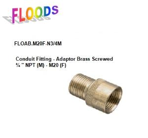 F 20MM - M 3/4IN NPT BRASS ADAPTOR