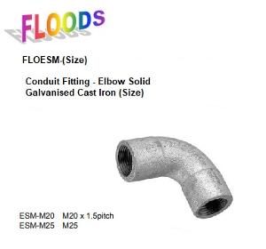 ELBOW SOLID GAL 25MM