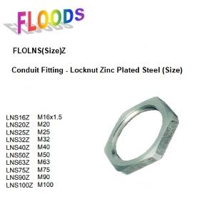 STEEL ZINC PLATED LOCKNUT M20