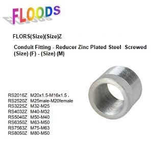 REDUCER CONDUIT 50MM M X 40MM F STEEL ZP