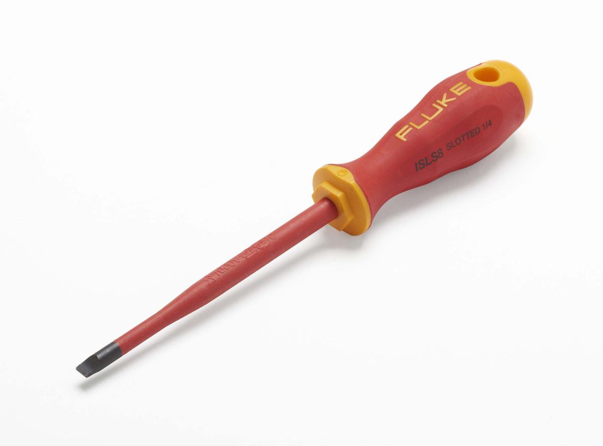 INSULATED SLOTTED SCREWDRIVER 6MMX125MM