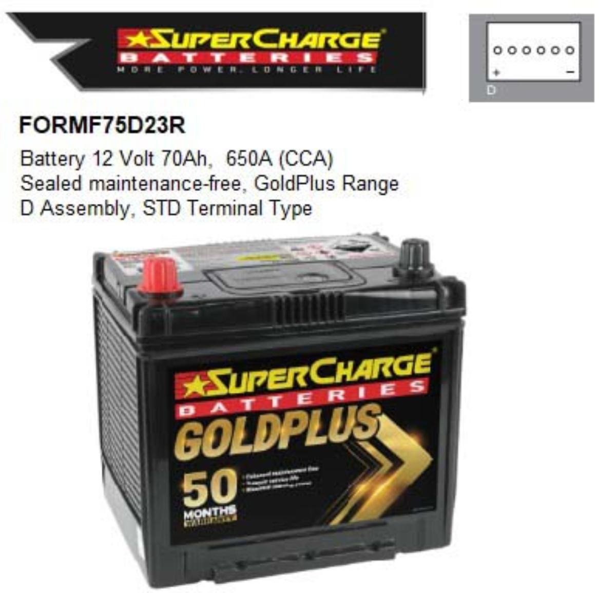 12V 650 CCA STARTING BATTERY