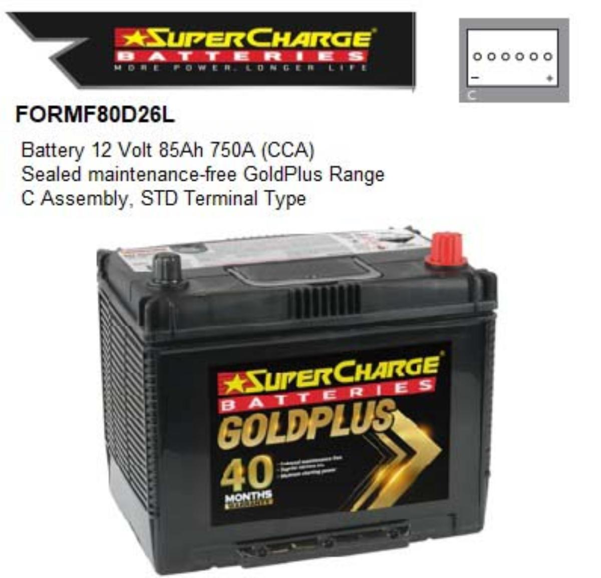 12V 750 CCA STARTING BATTERY