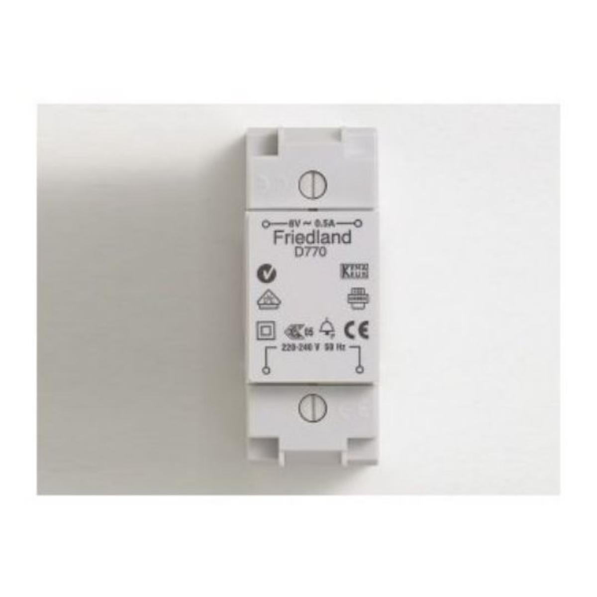 TRANSFORMER DIN RAIL/SURF 8VAC 0.5A