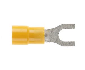 FORKED SPADE TERMINAL 6MM YELL DOUBGRP