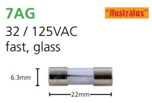 6.3X22MM GLASS FAST FUSE 125V 1A 6.3X22MM GLASS FAST FUSE 125V 1A