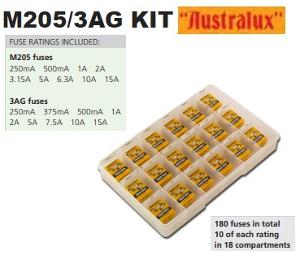 M205+3AG GLASS FUSE KIT FAST+SLOW 140PCS M205+3AG GLASS FUSE KIT FAST+SLOW 140PCS