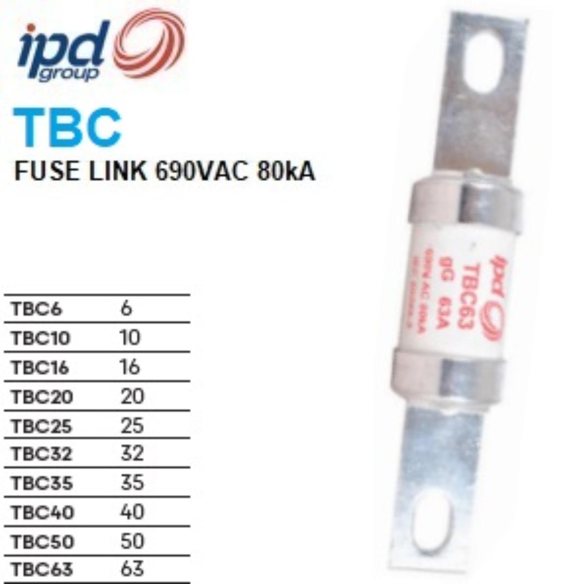 FUSE BOLT-IN CENTRE TAG 63 AMP