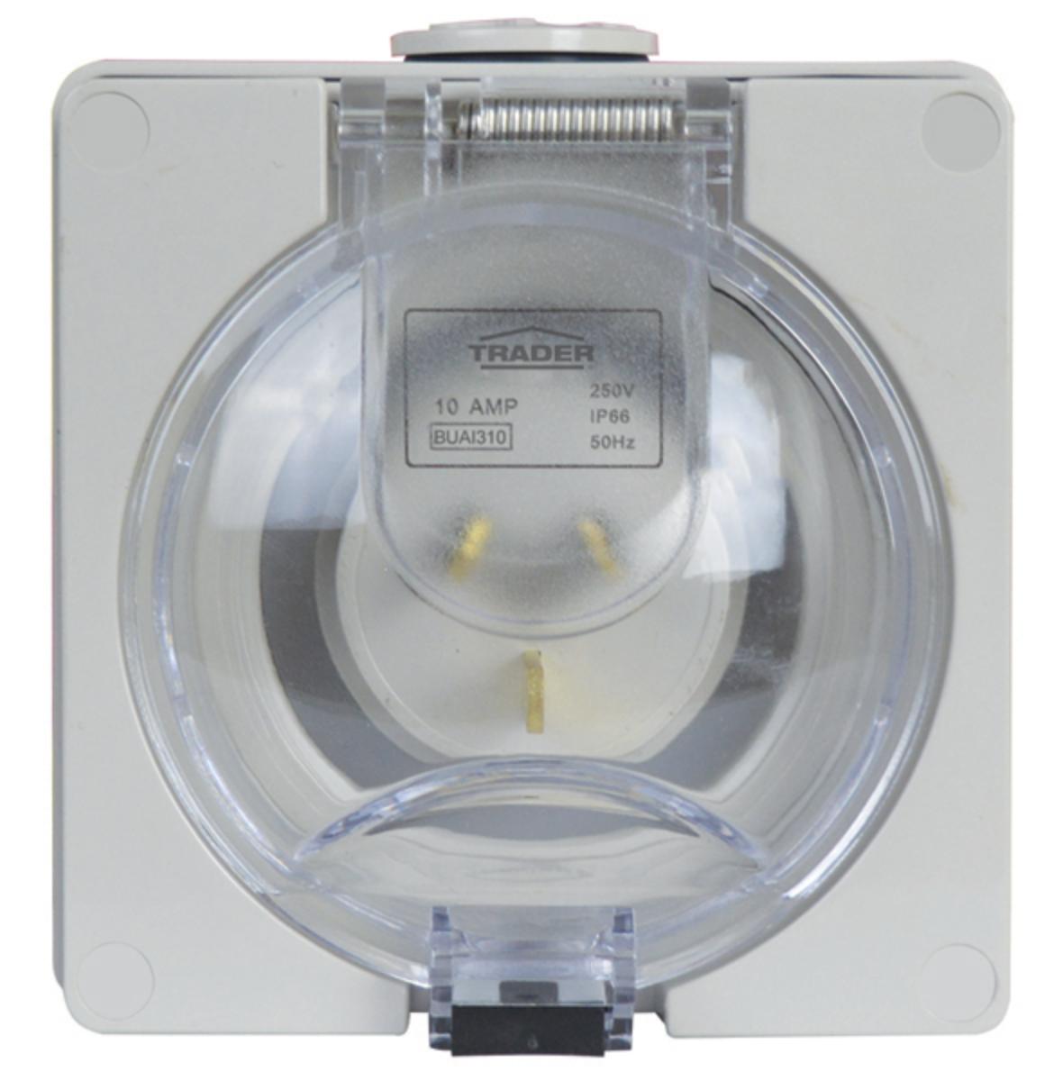 APPLIANCE INLET 250V 3PIN 10A IP66 GRE
