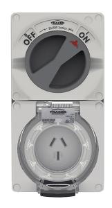 COMBINATION SWITCHED SOCKET IP66 20A 250 COMBINATION SWITCHED SOCKET IP66 20A 250