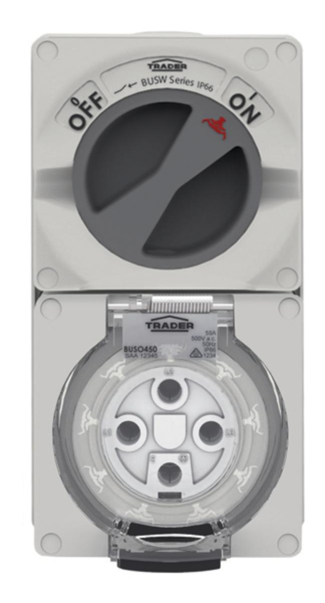 COMBINATION SWITCHED SOCKET IP66 50A 500