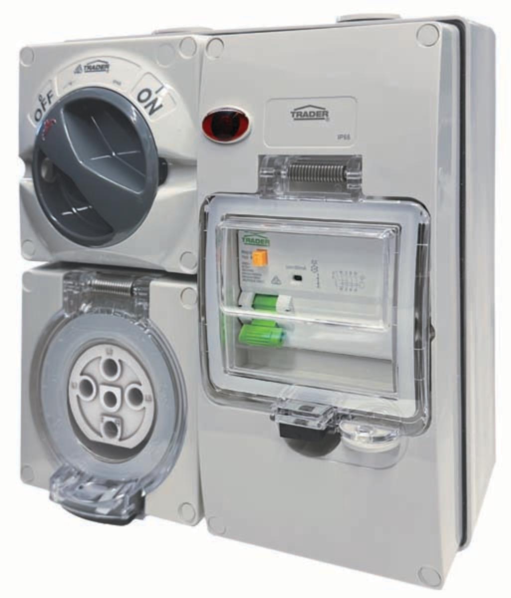 SW/PLUG RCD PRT IP66 5RPIN 500V 20A 30MA