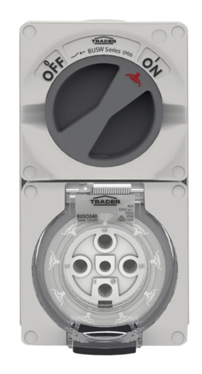 SWITCHED SOCKET COMBINATION 500V 5PIN 40