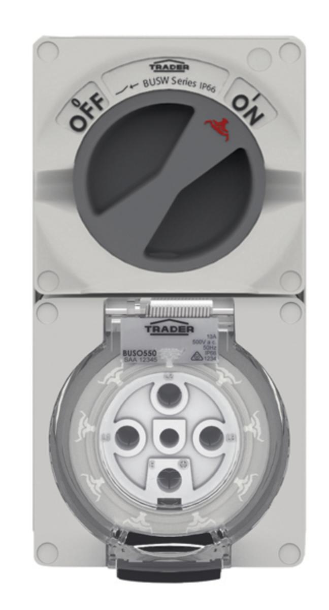 SWITCHED SOCKET COMBINATION 500V 5PIN 50