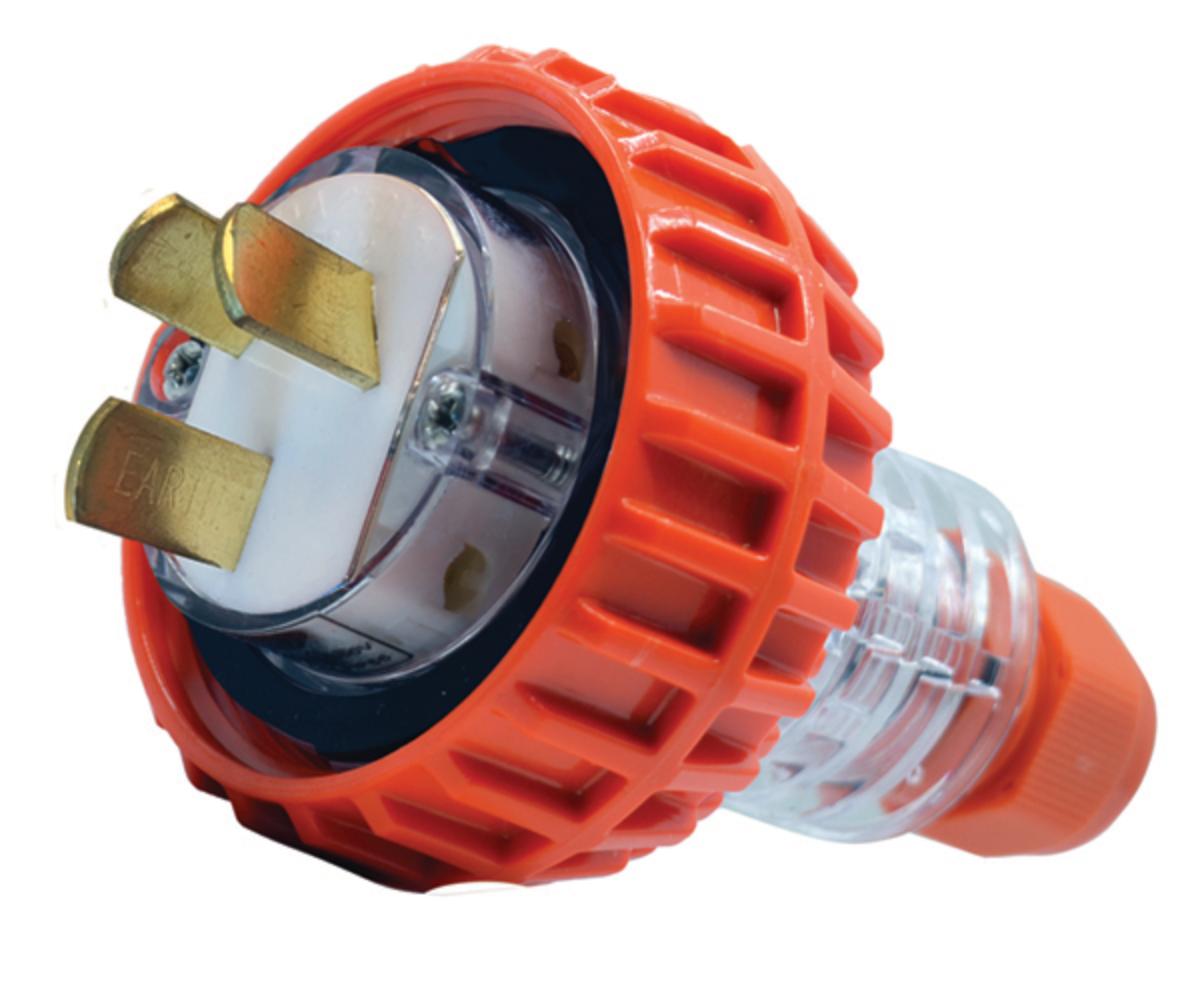 PLUG IP66 20A 250V 3 FLAT PIN