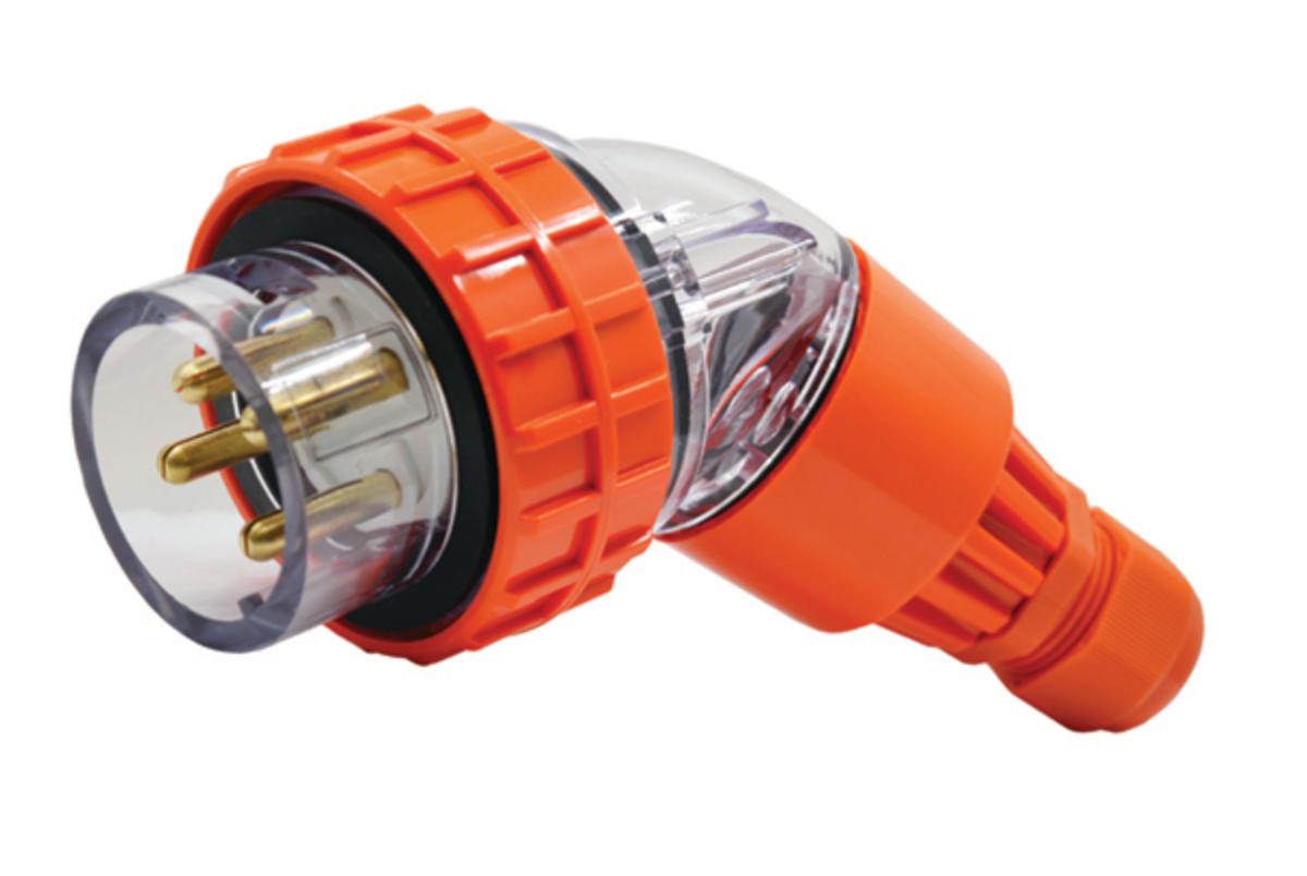 PLUG ANGLED IP66 10A 500V 4 PIN
