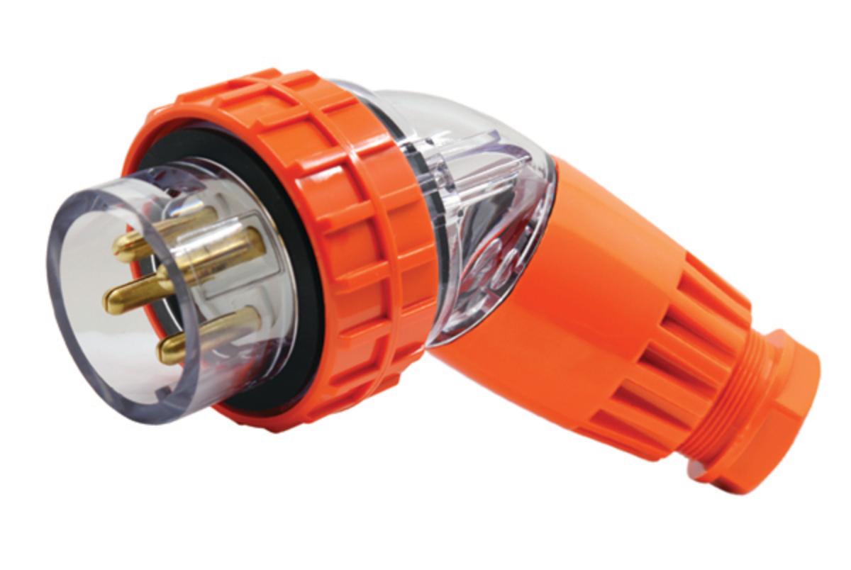PLUG ANGLED IP66 40A 500V 4 PIN