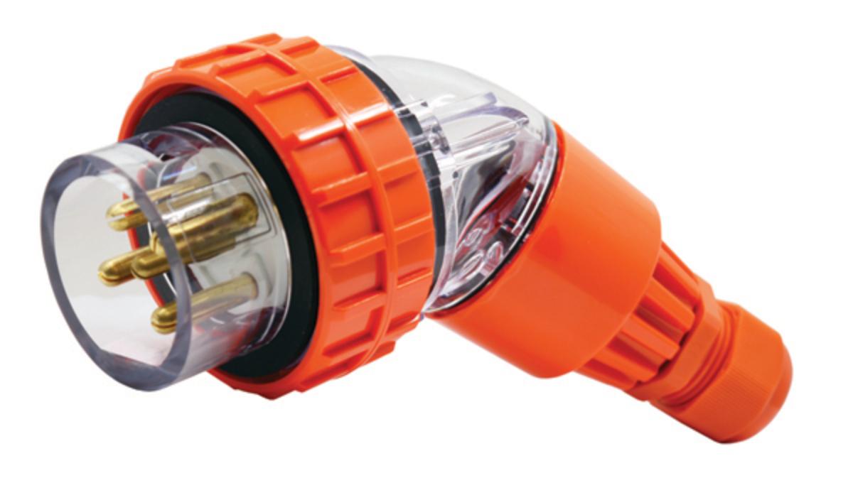PLUG ANGLED IP66 20A 500V 5 PIN