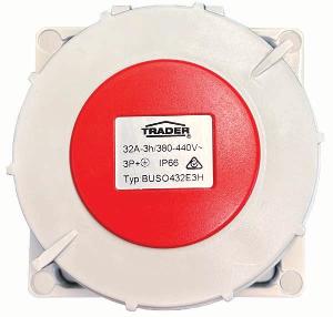 BUFFALO SOCKET IP66 32A 440V 4 PIN 3HR BUFFALO SOCKET IP66 32A 440V 4 PIN 3HR